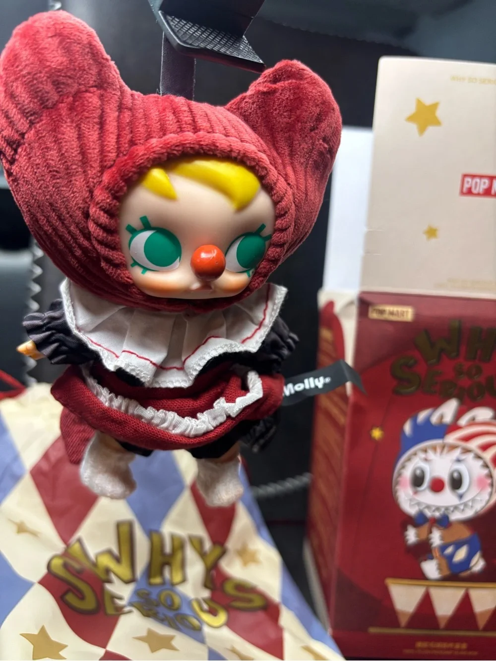Labubu Crimson Dancer Why So Serious Serious Plushy